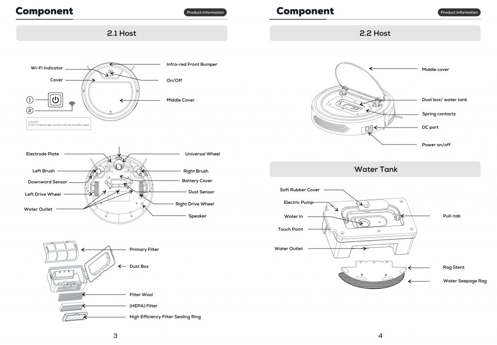 Instructions for installing smart cleaning robot AZURA AZURA